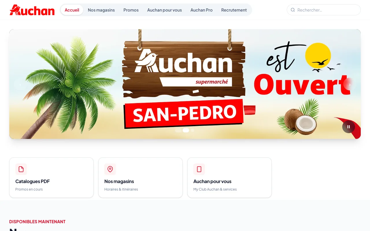 auchan.ci — accueil