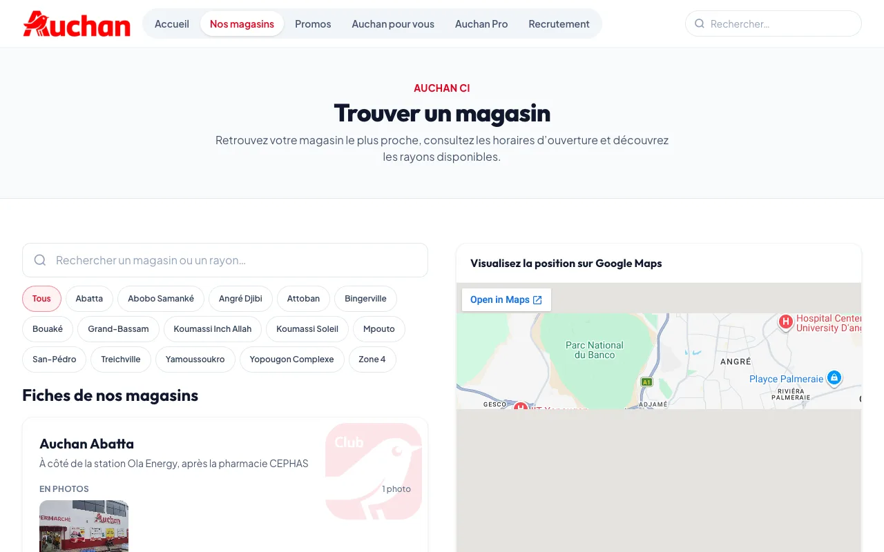auchan.ci — magasins